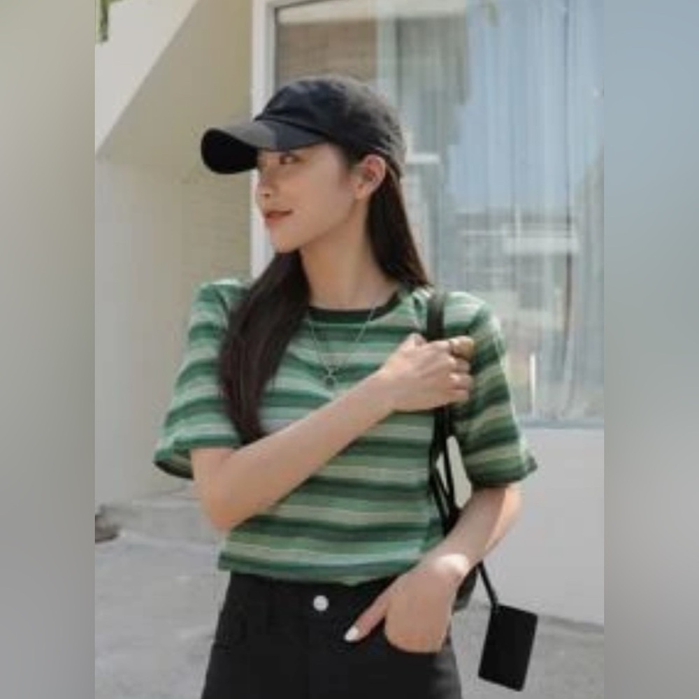 Dazy - short sleeve striped tee